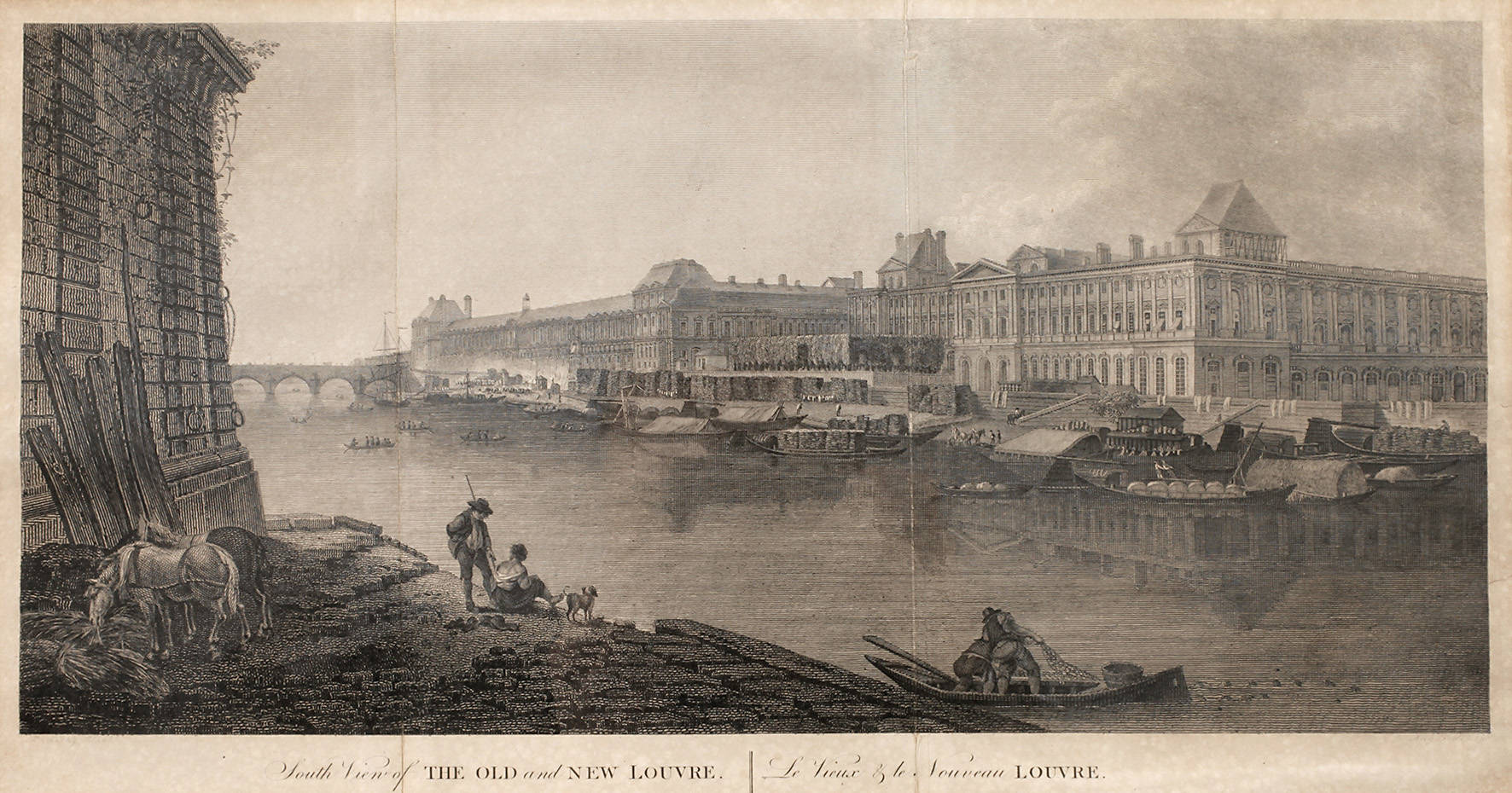 Der neue und alte Louvre in Paris