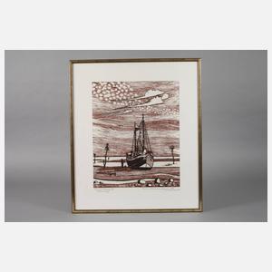 Heinrich Chumm, Boot am Wasser