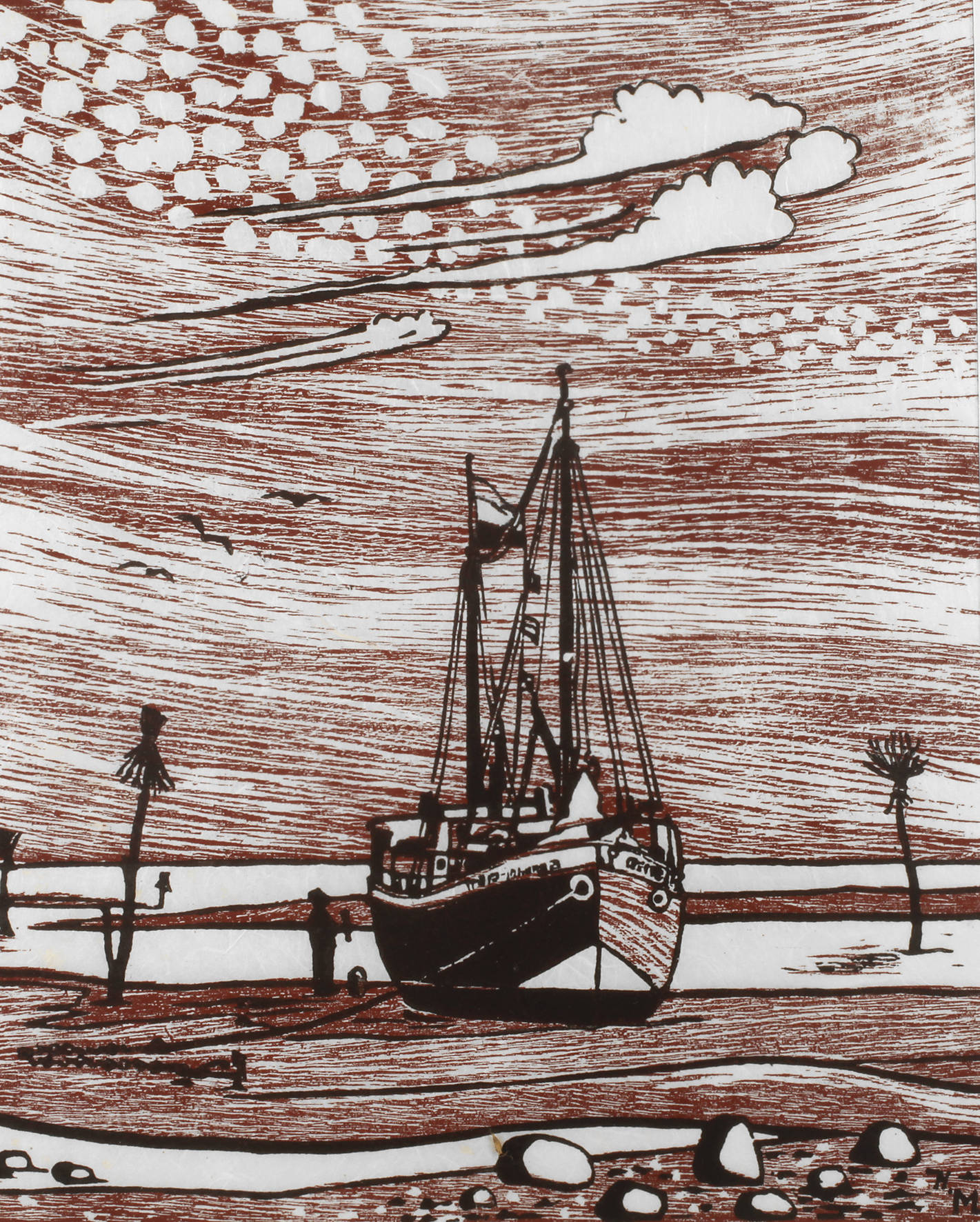 Heinrich Chumm, Boot am Wasser