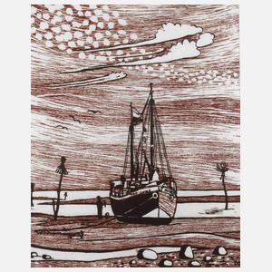 Heinrich Chumm, Boot am Wasser