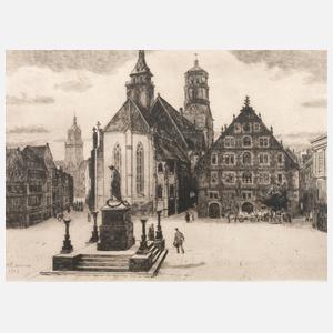 Prof. Alexander Eckener, Der Schillerplatz in Stuttgart