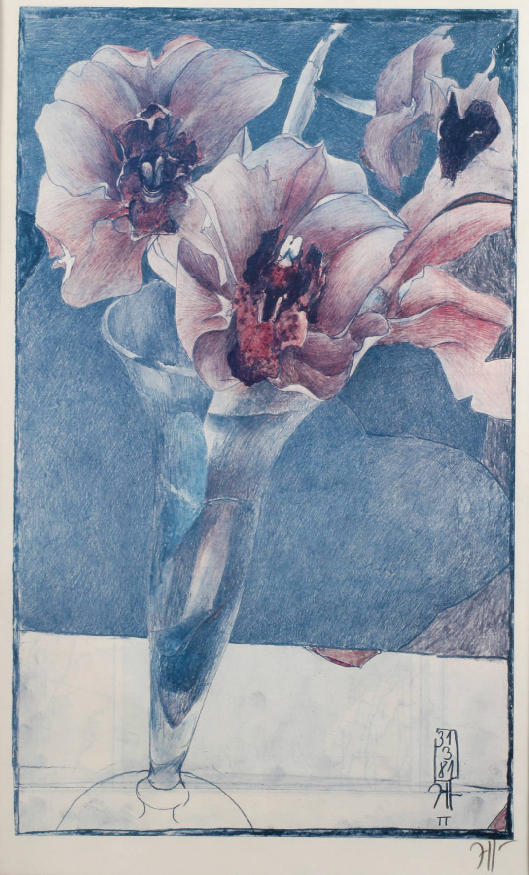 Horst Janssen, Blumenstillleben