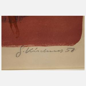 G. Kirchner, Grasende Pferde