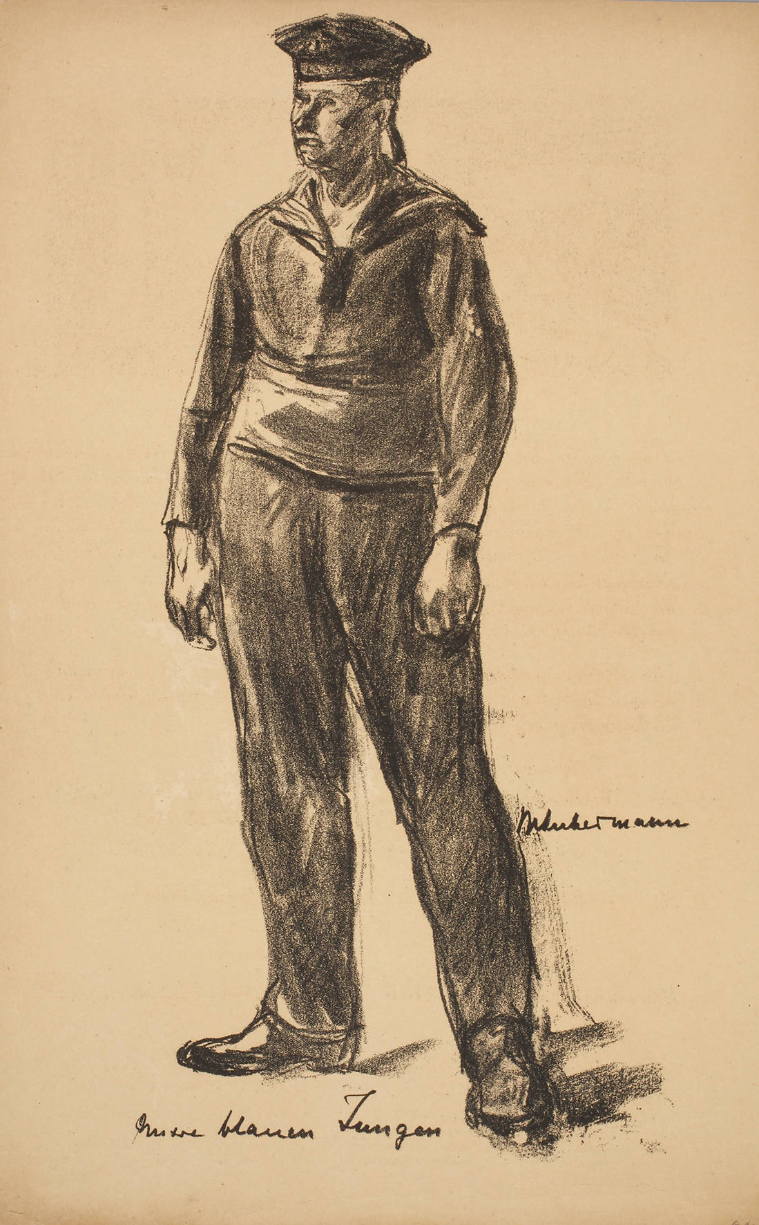 Prof. Max Liebermann, ”Unsere blauen Jungen”