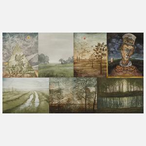 Fritz Mecking, Konvolut Farbradierungen