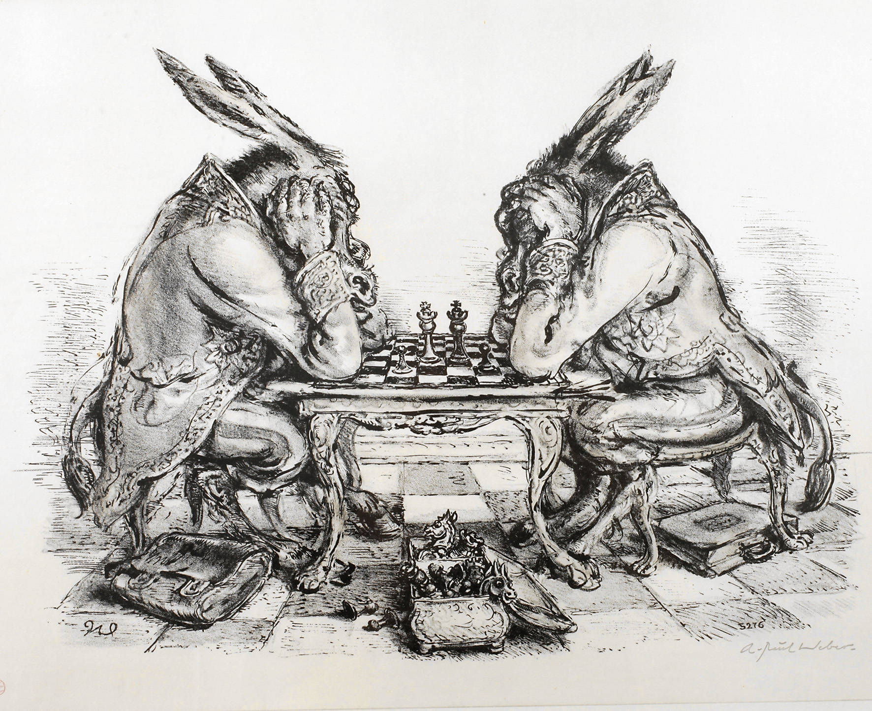 Prof. Andreas Paul Weber, Die Schachpartie