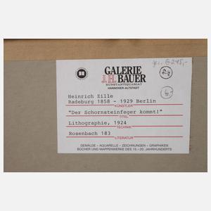 Prof. Heinrich Zille, ”Der Schornsteinfeger kommt”