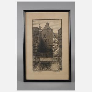 Die Ziegengasse in Erfurt