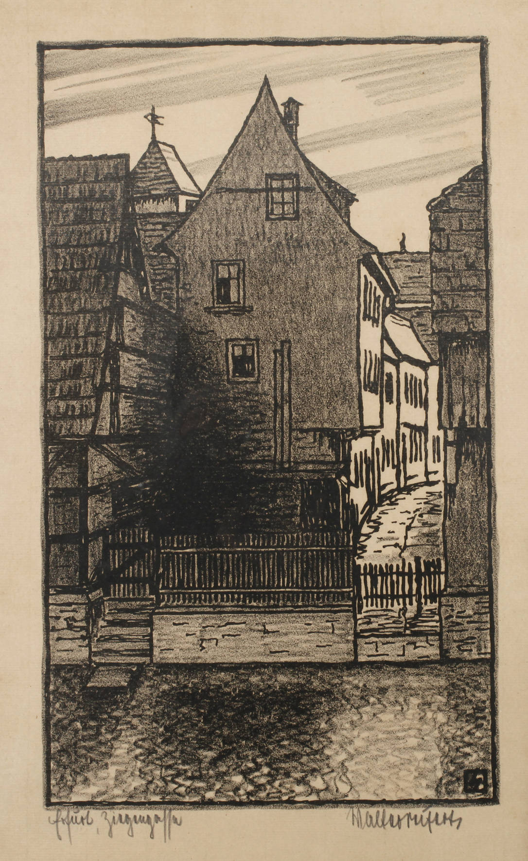 Die Ziegengasse in Erfurt