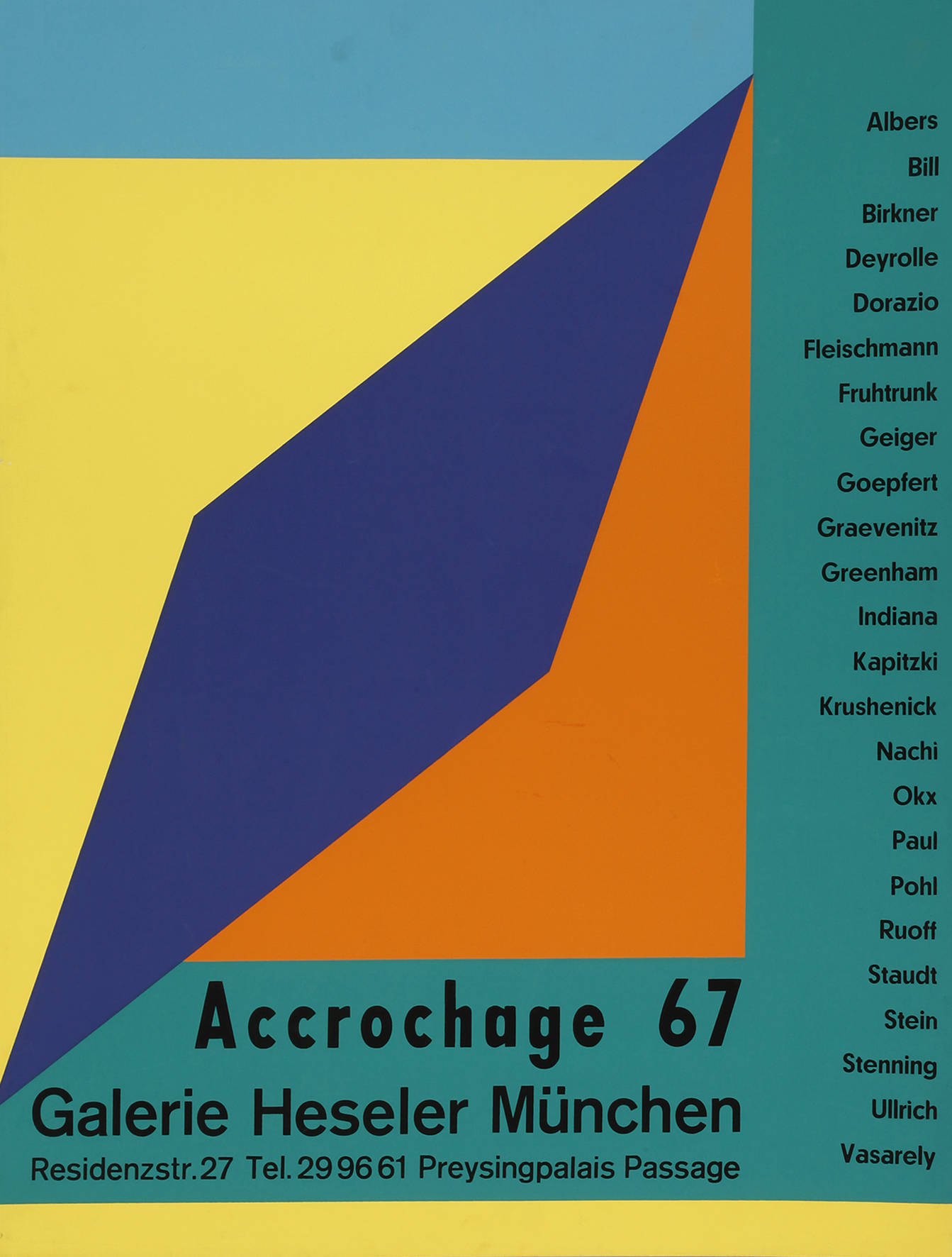 Prof. Max Bill, Originalgraphisches Plakat