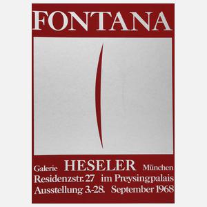 Lucio Fontana, Originalgraphisches Plakat