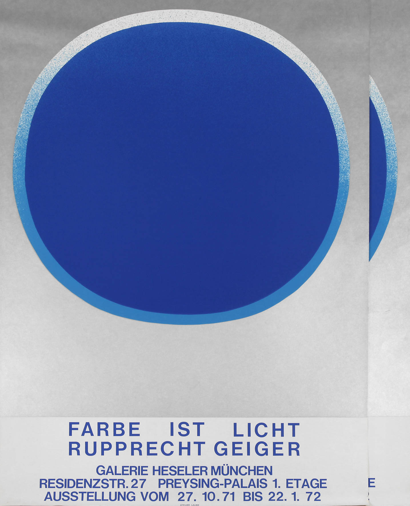 Prof. Rupprecht Geiger, Paar originalgraphische Plakate