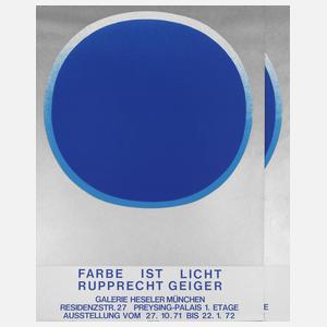 Prof. Rupprecht Geiger, Paar originalgraphische Plakate