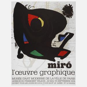 Joan Miró, Originalgraphisches Plakat