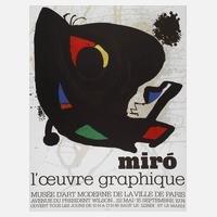 Joan Miró, Originalgraphisches Plakat111