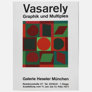 Victor Vasarely, Originalgraphisches Plakat