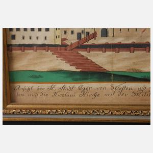 Ansicht der Stadt Eger