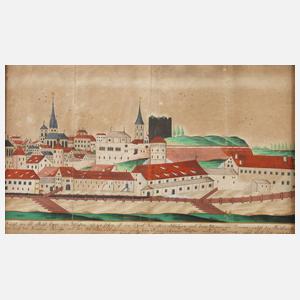 Ansicht der Stadt Eger