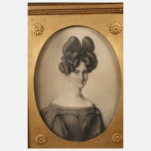 Aug. Clemes, Damenportrait der Catharina Elisabeth Hartmann