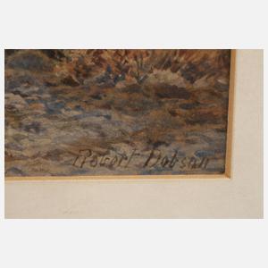 Robert Dobsen, Landschaft mit Viehherde