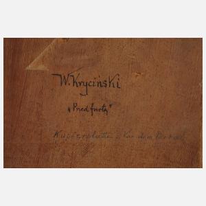 Prof. Walerian Krycinski, Vor der Kirchentür