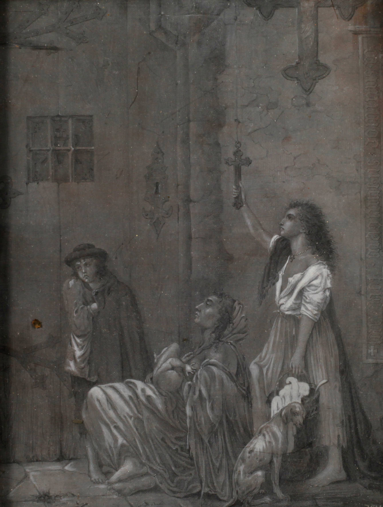 Prof. Walerian Krycinski, Vor der Kirchentür