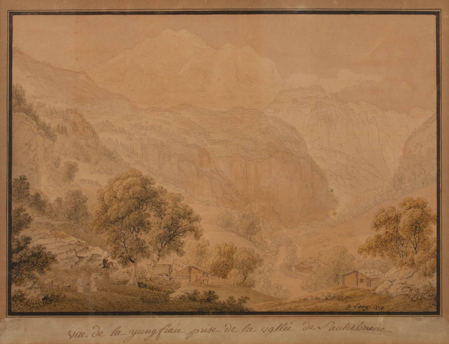 Gabriel Lory d. J., Blick in das Lauterbrunnental