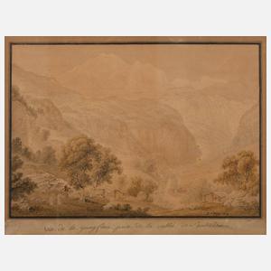 Gabriel Lory d. J., Blick in das Lauterbrunnental