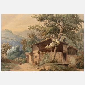 Lorenzo Quaglio II., attr., Tiroler Berghof