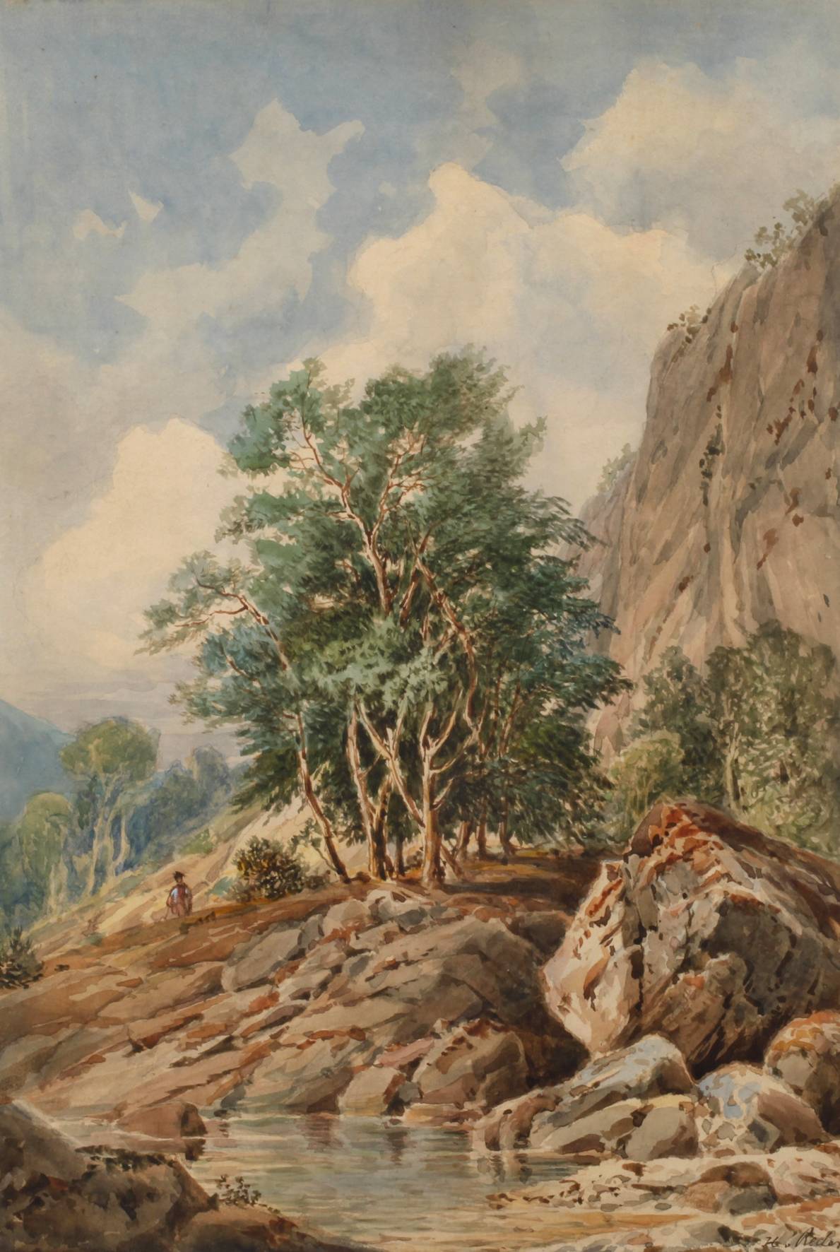 Heinrich von Reder, Partie in den Alpen