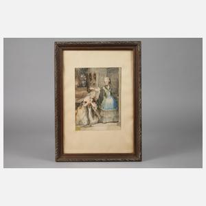 Emily Schmäck, attr., Rokokoszene