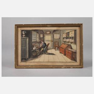 Blick in ein Postbüro