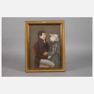 Paar Biedermeierbildnisse