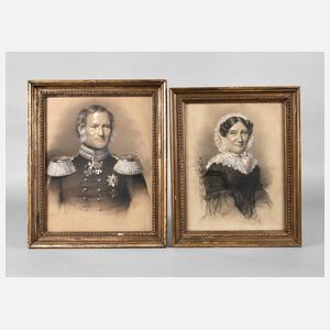 Portraits Louis von Thile und seiner Schwester