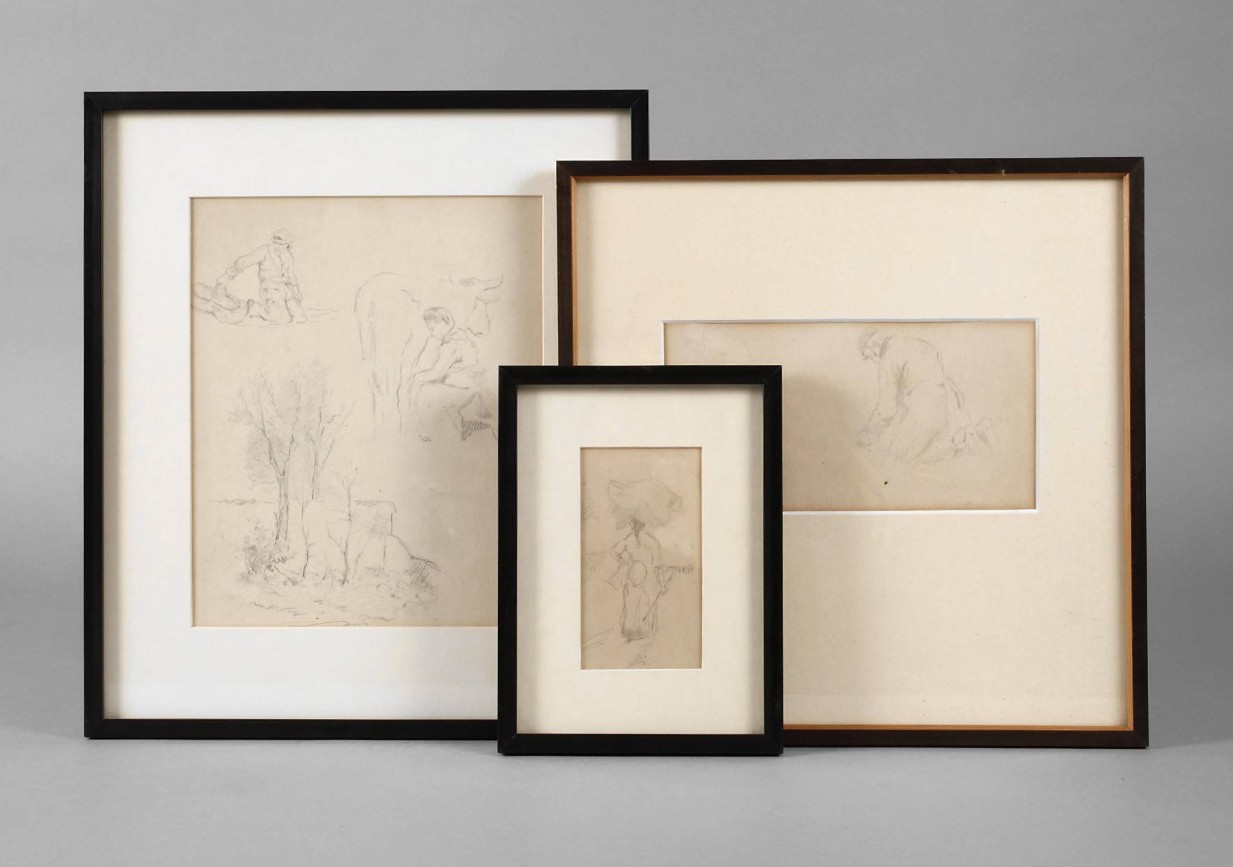 Konvolut Bleistiftstudien