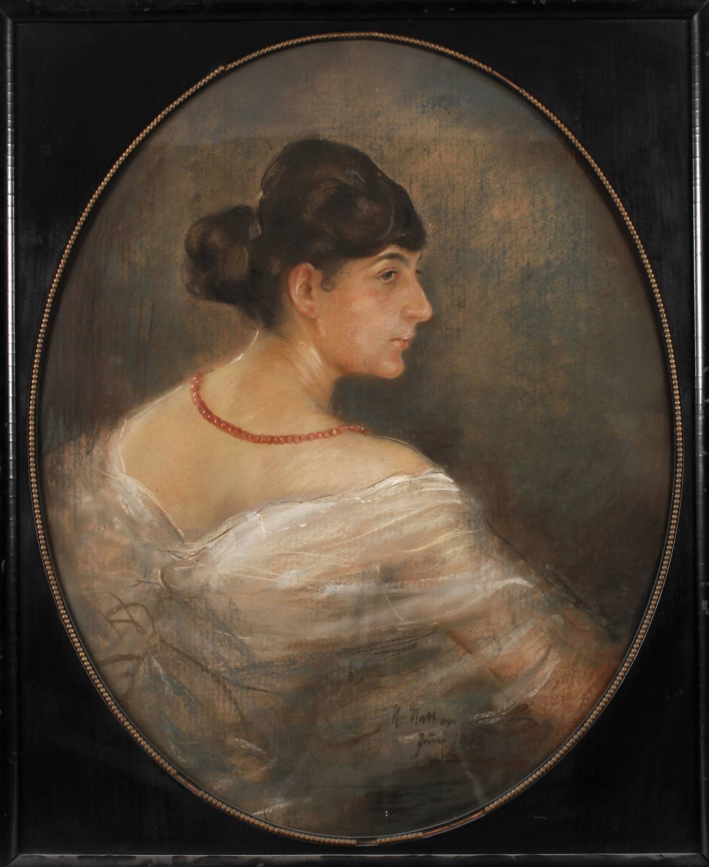 Hans Hattop, Damenportrait