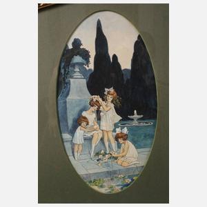 Käthe Reine, attr., Drei Medaillons