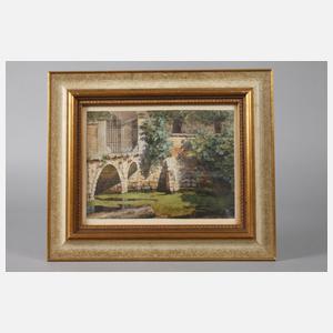 Erwin Schweitzer, Partie an der Kirchenmauer