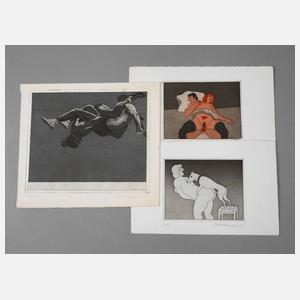 Unbehagen, Konvolut erotische Graphik