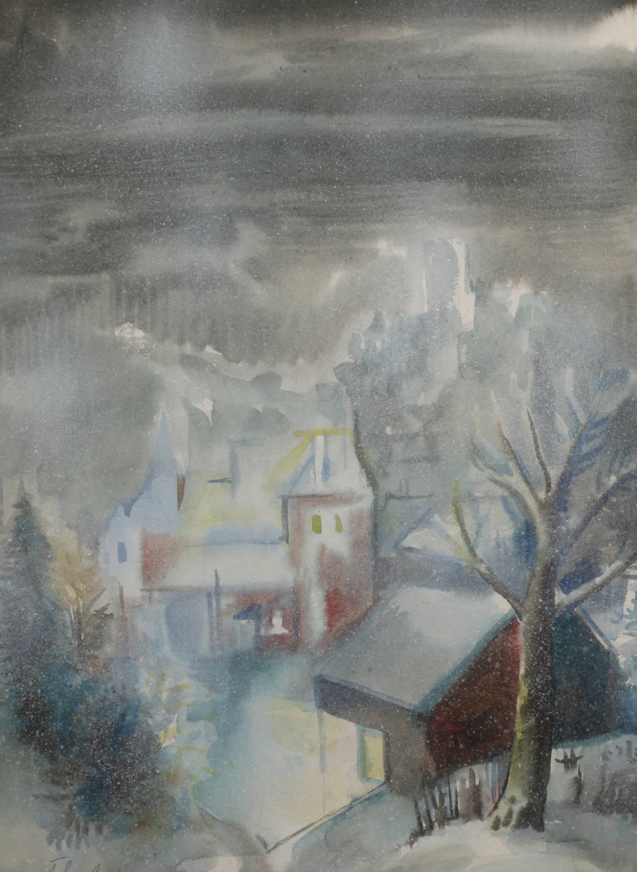 Alois Erbach, Winterabend