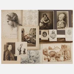 Sammlung Zeichnungen, Graphiken und Fotos
