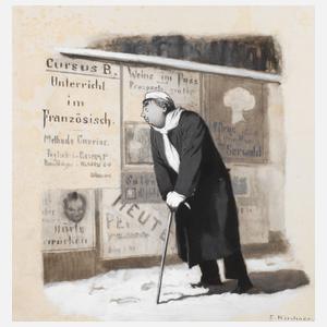 Eugen Kirchner, Vor der Werbewand