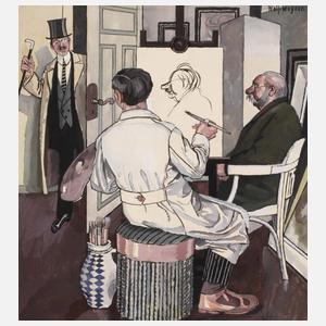 Wolfgang Wagner, Beim Portraitmaler