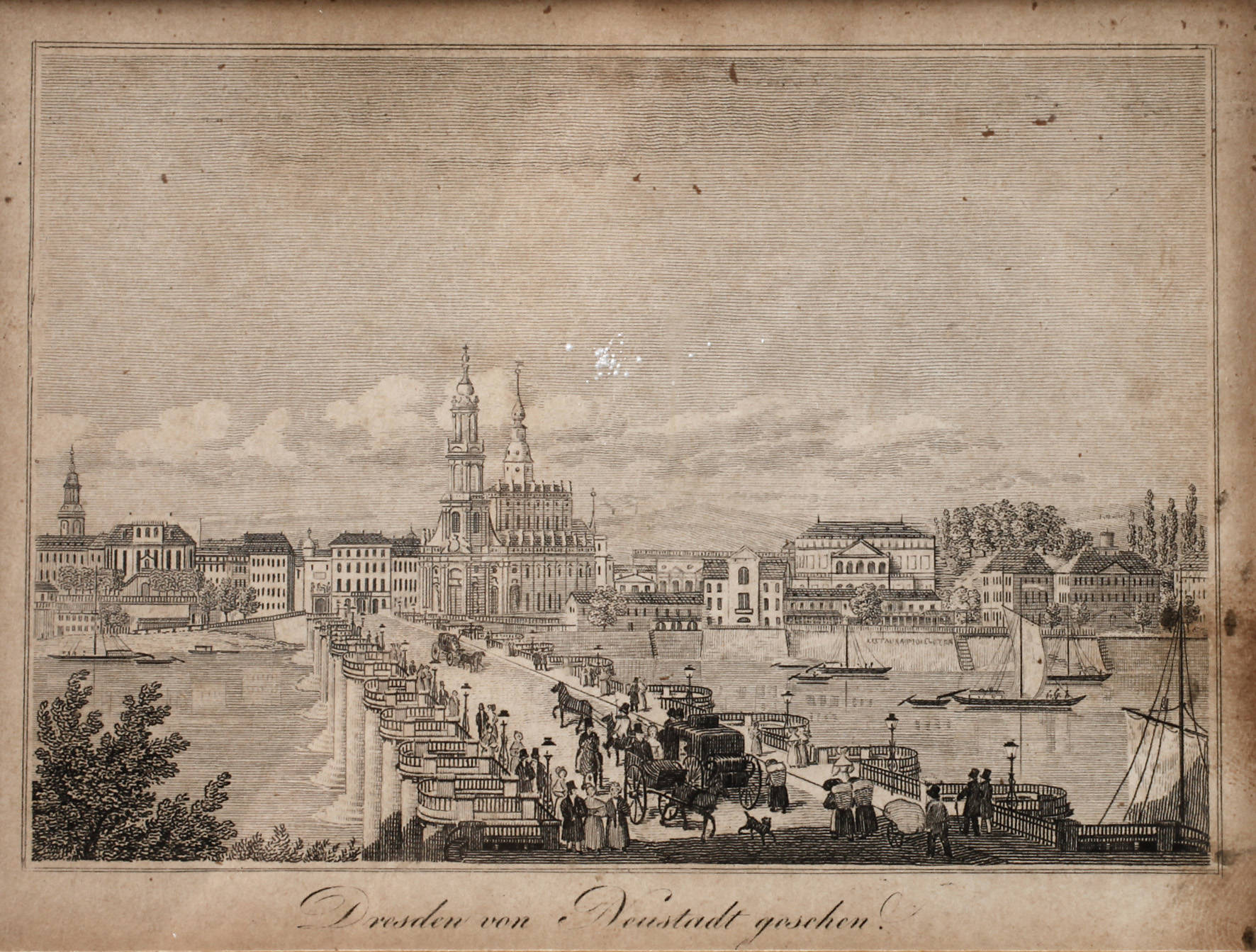 ”Dresden von Neustadt gesehen”