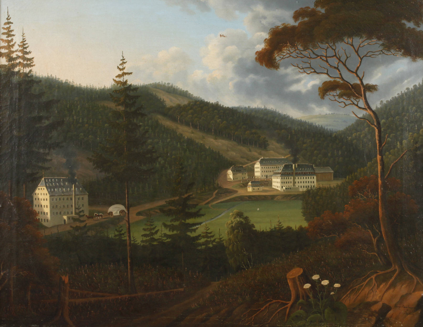 Franz Borckmann, Fabrik im Talgrund