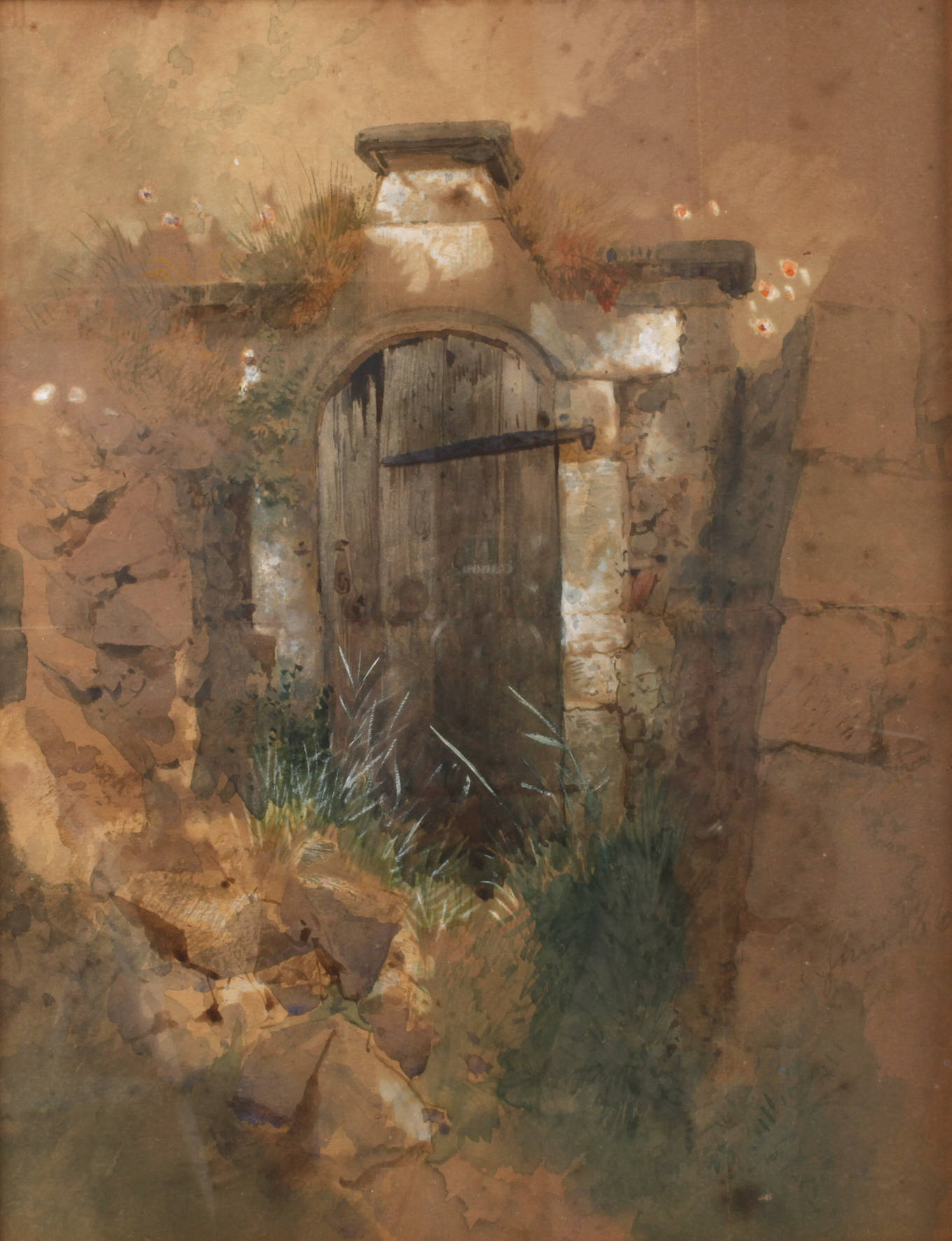 Prof. Erwin Oehme, attr., Die alte Tür