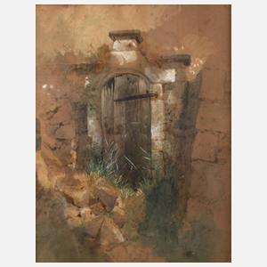 Prof. Erwin Oehme, attr., Die alte Tür