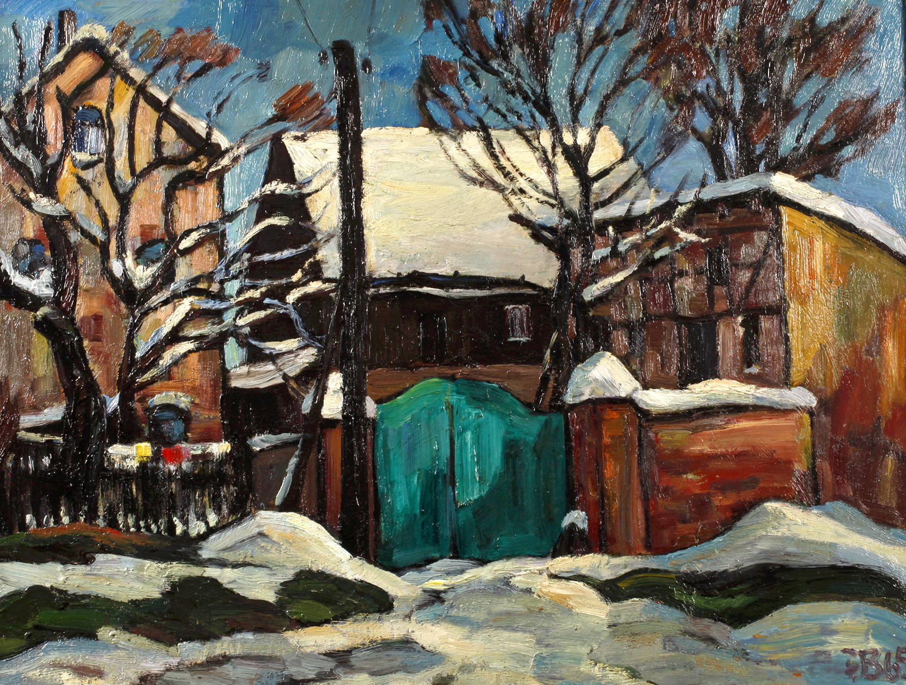 Fredo Bley, ”Gehöft in Buchwald”