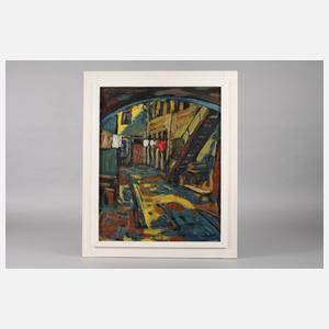 Fredo Bley, ”Der Hof im Hause Dr. Polster Mylau/Vogtland”