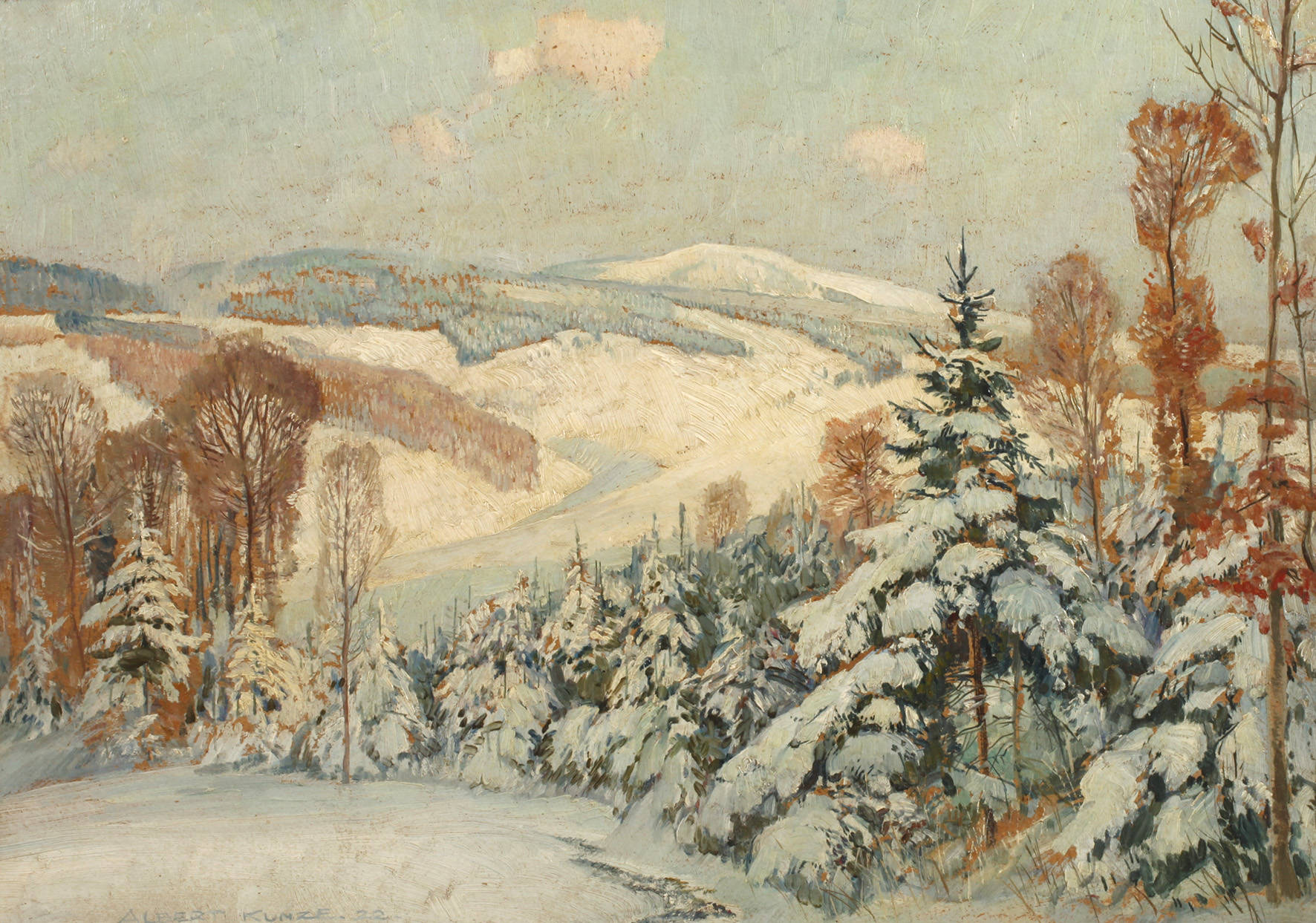 Albert Kunze, ”Bergwinter”